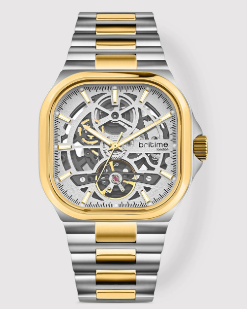 Britime London Aventus Rose Gold Double Tourbillon Automatic Watch