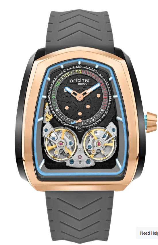 Britime London Moonphase Tourbillon Rose Gold Automatic Watch