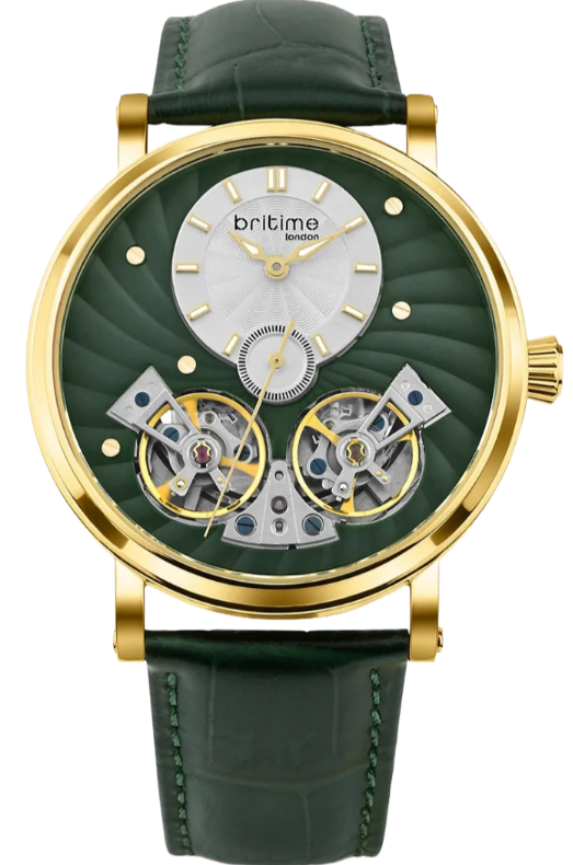 Britime London Motion Green Leather Men's Watch