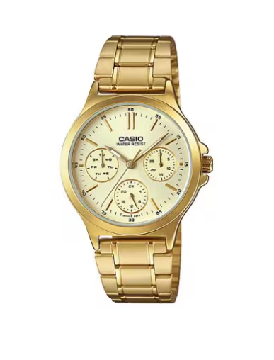 Casio Enticer Black Dial Stainless Steel Men's Watch (Model: MTP-1335D-1A)