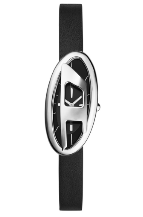 Diesel D-Era Black Leather Strap Women's Watch (Model: DZ5612)