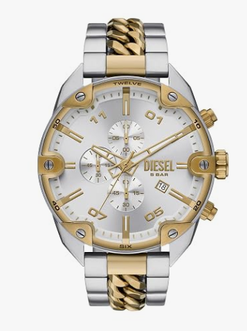 Diesel Chief Chronograph Silver Dial Two-Tone Men's Watch (Model: DZ4685)