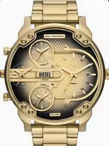 Diesel Mr. Daddy 2.0 Four-Time Zone Gold-Tone Stainless Steel Men's Watch (Model: DZ7479)