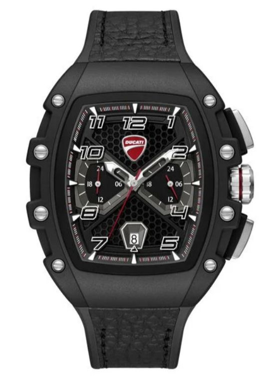 Ducati Extreme Sports Tonneau Multifunction Black Dial Men's Watch (Model: DTWGC0002801W)