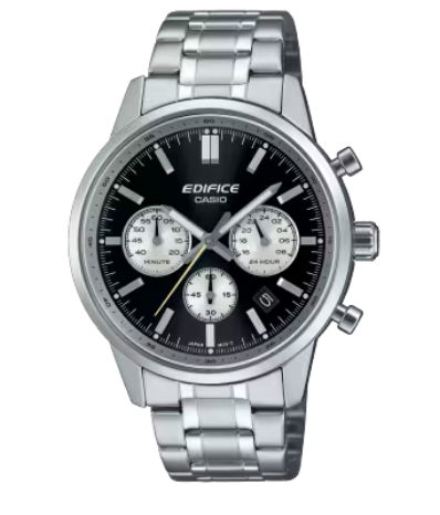 Casio Edifice Solar Powered Peach Dial Stainless Steel Men's Watch (Model: EFS-S570D-9A)