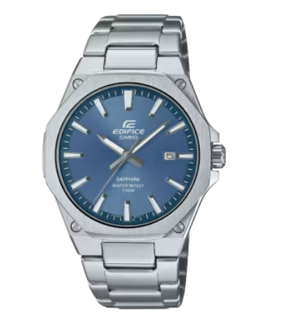Casio Edifice Sapphire Black Dial Stainless Steel Men's Watch (Model: EFB-108D-1A)