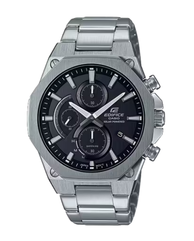 Casio Edifice Black Dial Stainless Steel Men's Watch (Model: EFV-150D-1A)