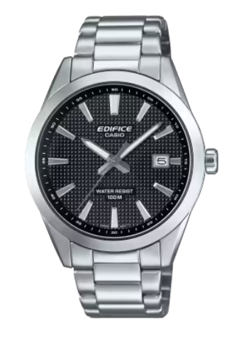 Casio Edifice Tachymeter Chronograph Black Dial Stainless Steel Men's Watch (Model: EFR-574D-1A)