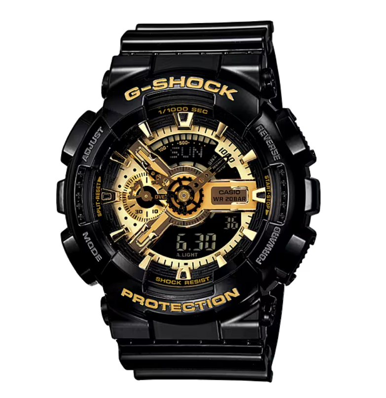 Casio G-Shock Black and Gold Series Analog-Digital Men's Watch (Model: GA-110GB-1A)