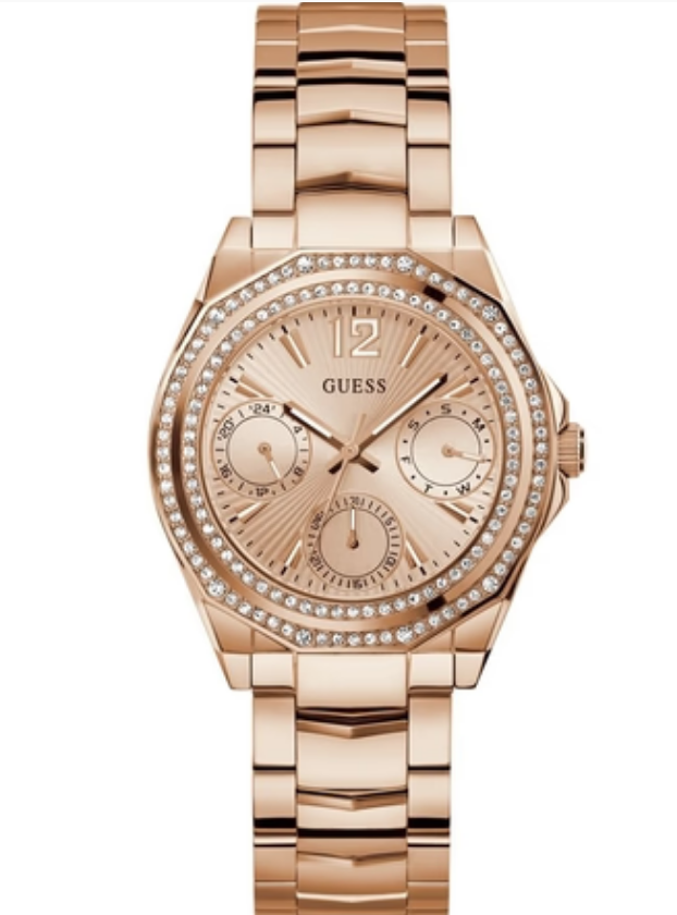 Guess Ritzy Rose Gold Stainless Steel Women's Watch (Model: GW0685L3)