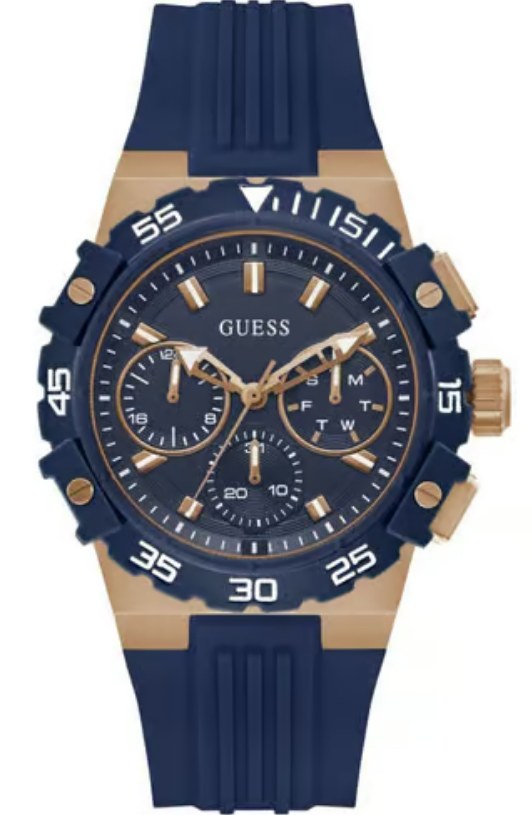 Guess Sport Fore Blue Silicone Men's Watch (Model: GW0456G4)