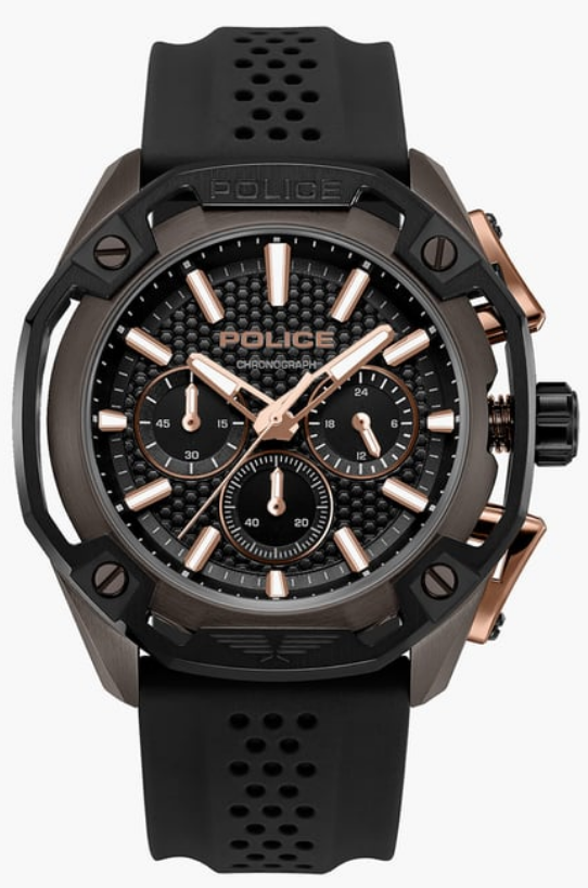 Police Centurian Chronograph Black Dial Men's Watch (Model: PEWGQ0093201)