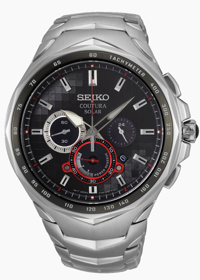 Seiko Coutura Radio Sync Solar Chronograph Men's Watch (Model: SSG009)