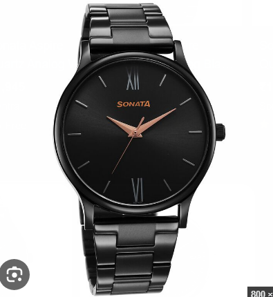 Sonata Versatiles Quartz Analog Black Dial Stainless Steel Men's Watch (Model: SP77141NM01)