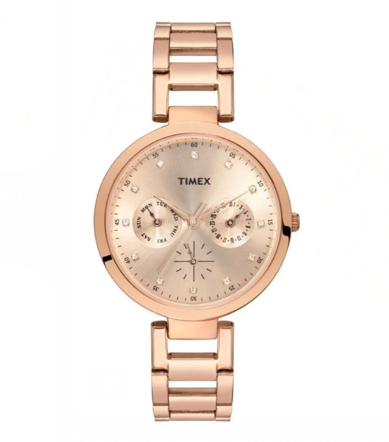 Timex E-Class Multifunction Moonphase Blue Dial Women's Watch (Model: TW000X210)