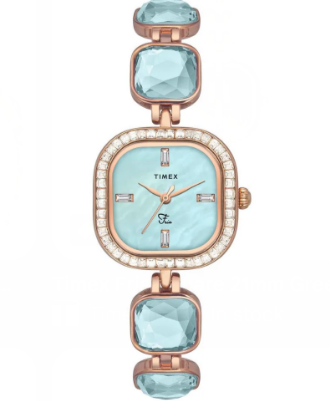 Timex Fashion Bangle Silver and Gold Two-Tone Women's Watch (Model: TW000T311)