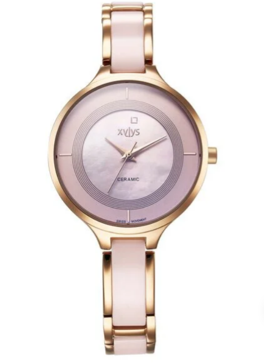 Xylys Seraphina Pink Mother of Pearl Dial Ceramic Women's Watch (Model: CL9920WD05E)